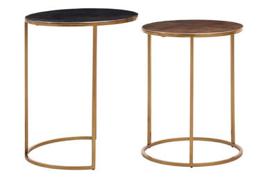 Amira Nest of Two Gold Tables
