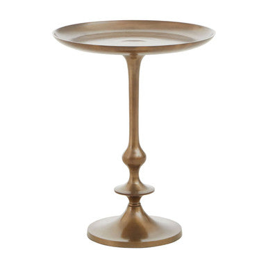 Pali Small Antique Brass Side Table