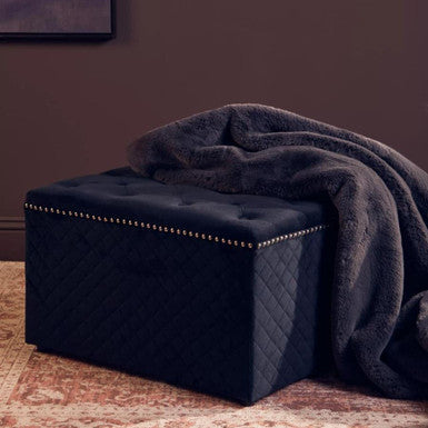 Zamora Velvet Ottoman