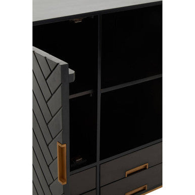 Black Mango Wood Cabinet | Kochi