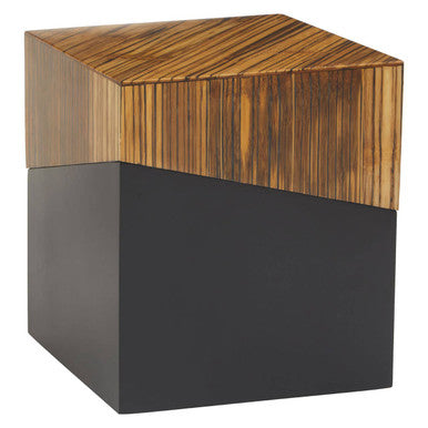 Square Side Table with Black Finish | Gabor