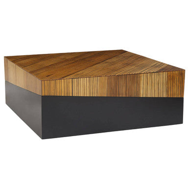 Large Square Coffee Table with Black Finish | Gabor