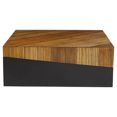 Large Square Coffee Table with Black Finish | Gabor