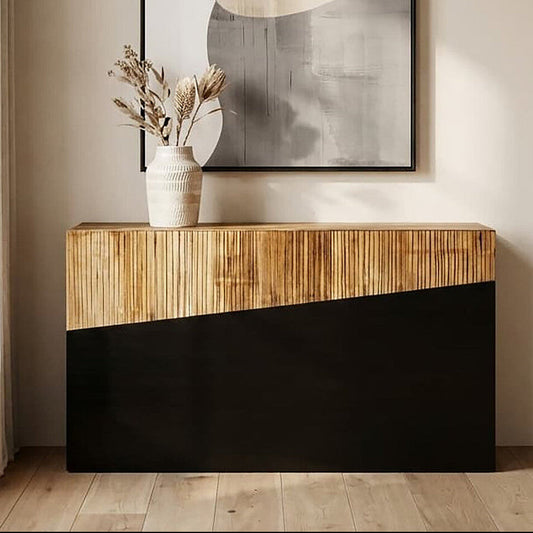 Ebony and Natural Console Table | Gabor