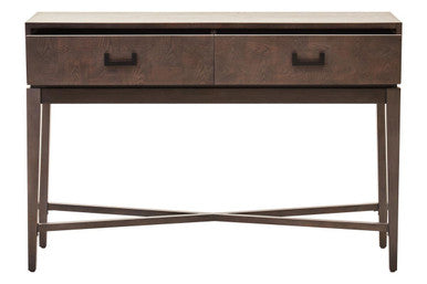Dimaro Antique Grey Two Drawer Console Table