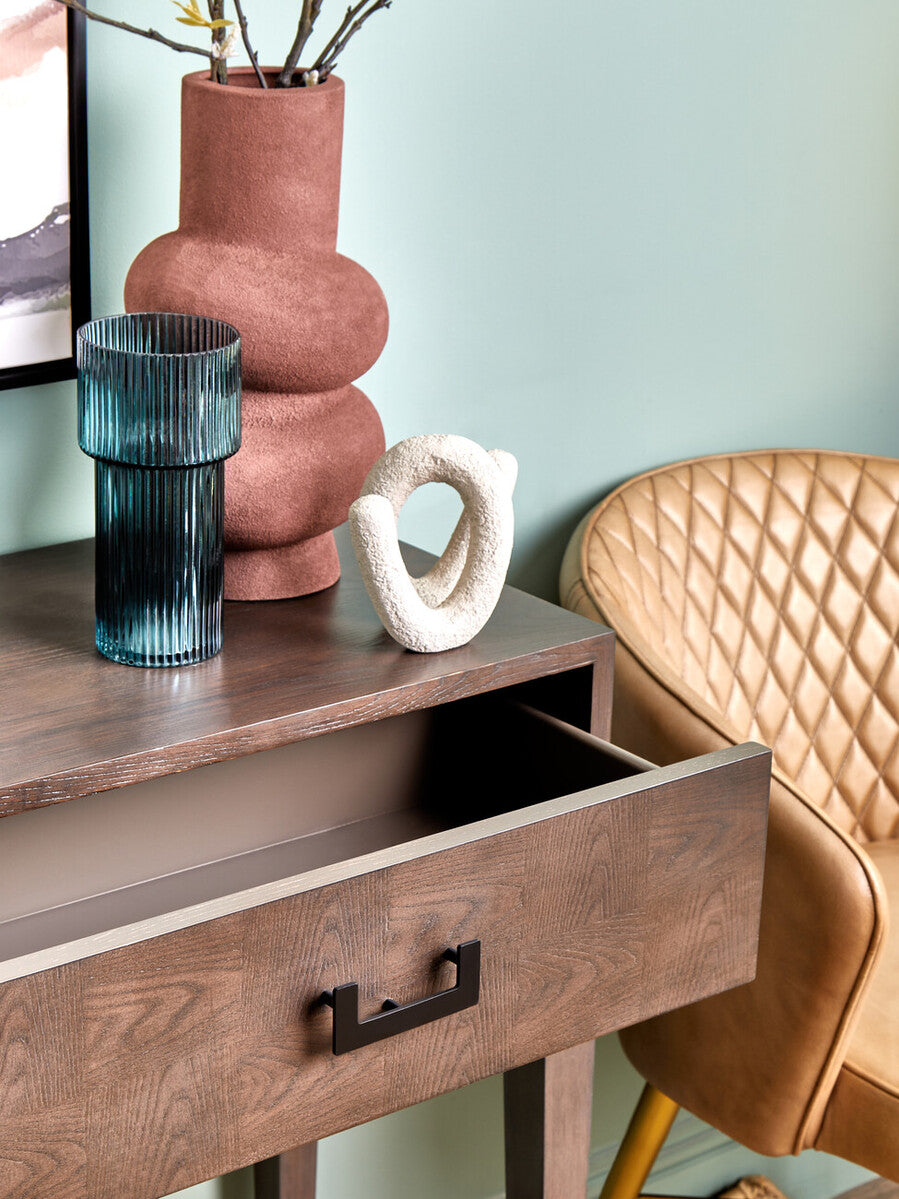 Dimaro Two Drawer Antique Grey Console Table