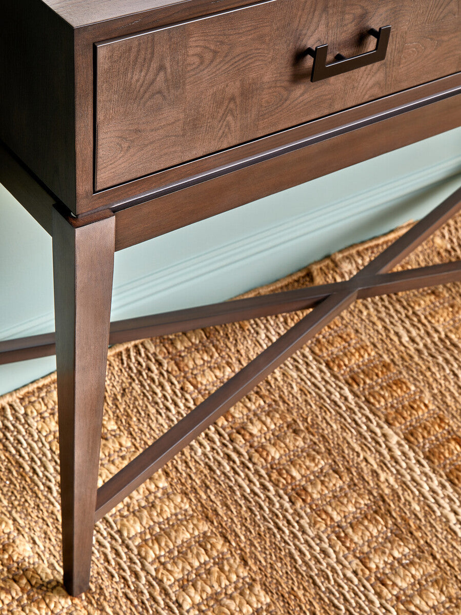 Dimaro Two Drawer Antique Grey Console Table