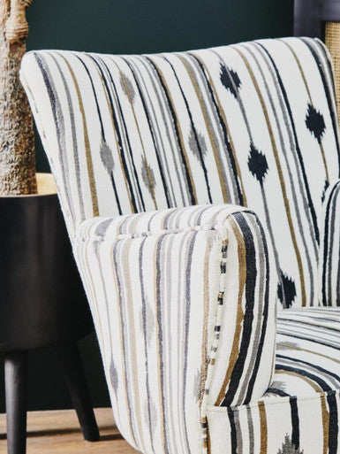 Cefena Armchair With Flared Arms