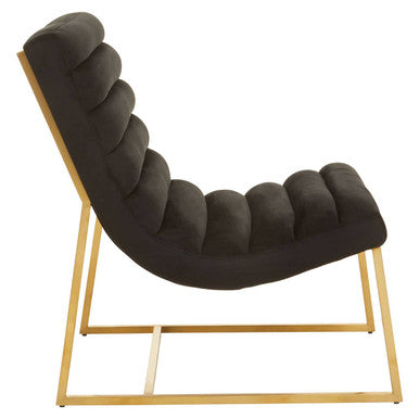 Black and Gold Lounge Chair | Vogue