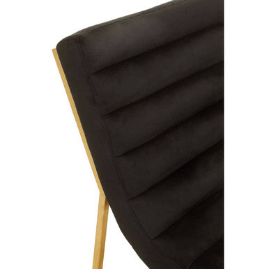 Black and Gold Lounge Chair | Vogue