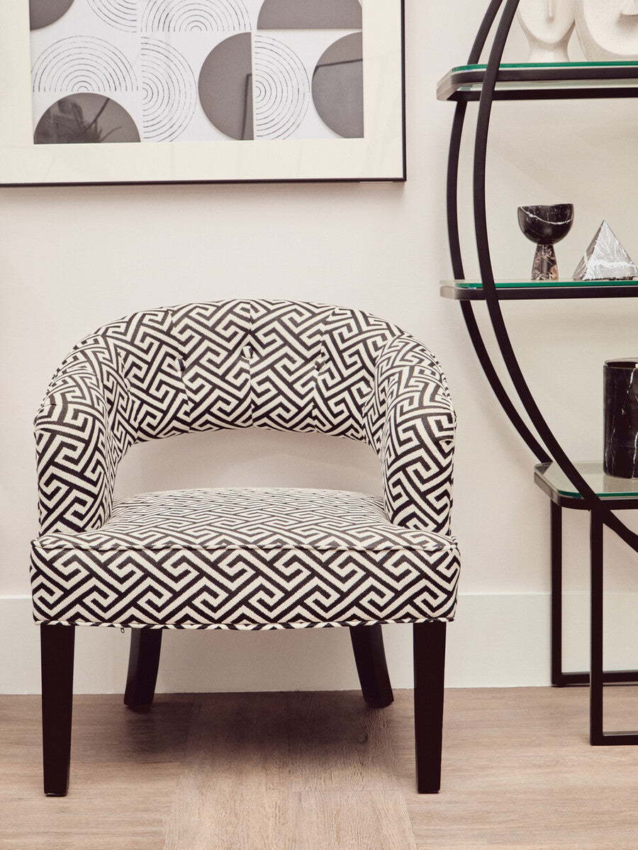 Left Half Moon Black Shelf Unit | Vogue