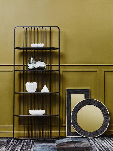 Vogue Five Tier Black Shelf Unit