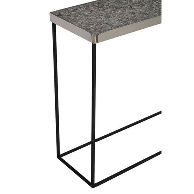 Console Table with Black Metal Finish Frame | Akola