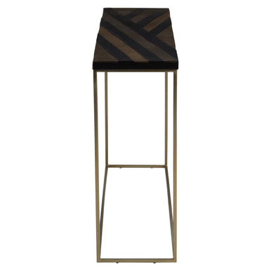 Aris Black And Gold Console Table