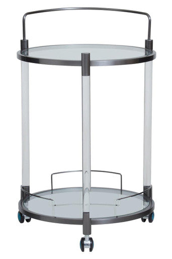 Round 2 Tier Drinks Trolley | Oria
