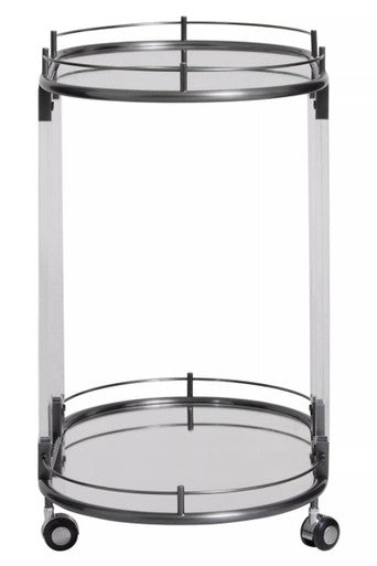 Oria Drinks Trolley in Metallic Frame