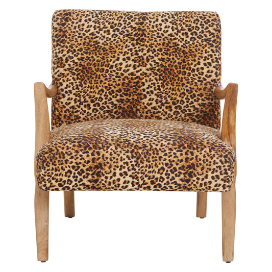 Cefena Leopard Print Chair