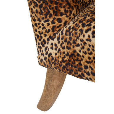 Cefena Leopard Print Chair