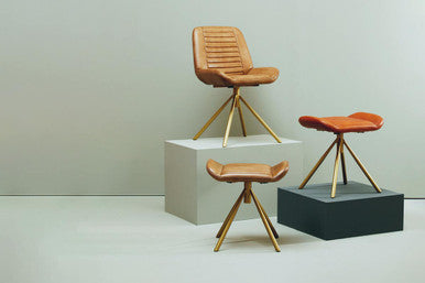 Buffalo Leather Footstool - 3 Colours