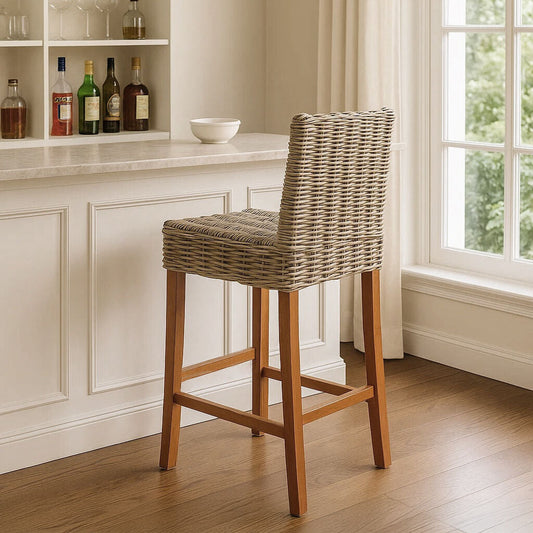 Java Natural Rattan Bar Chair