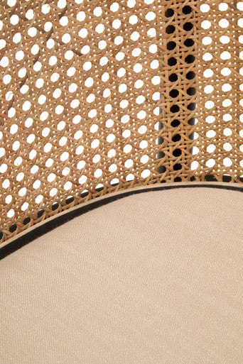 Cebu Natural Cane Bench with Wood Frame