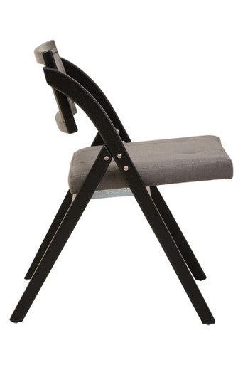 Grey and Black Elm Wood Folding Chair | Cebu