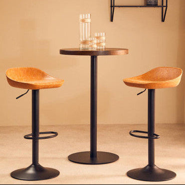 Dalston Set Of Two Camel Bar Stools