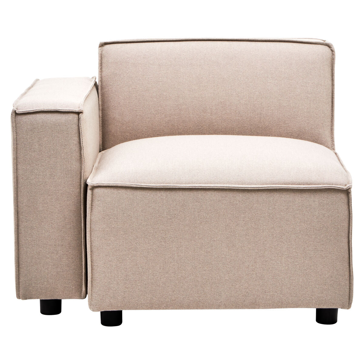 Toulouse Natural Fabric Right Arm Sofa