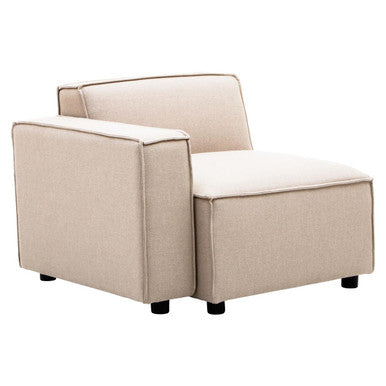 Natural Fabric Left Arm Modular Sofas, Toulouse