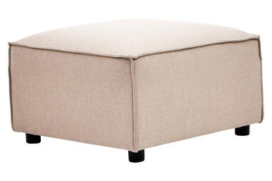 Natural Fabric Modular Ottoman, Toulouse