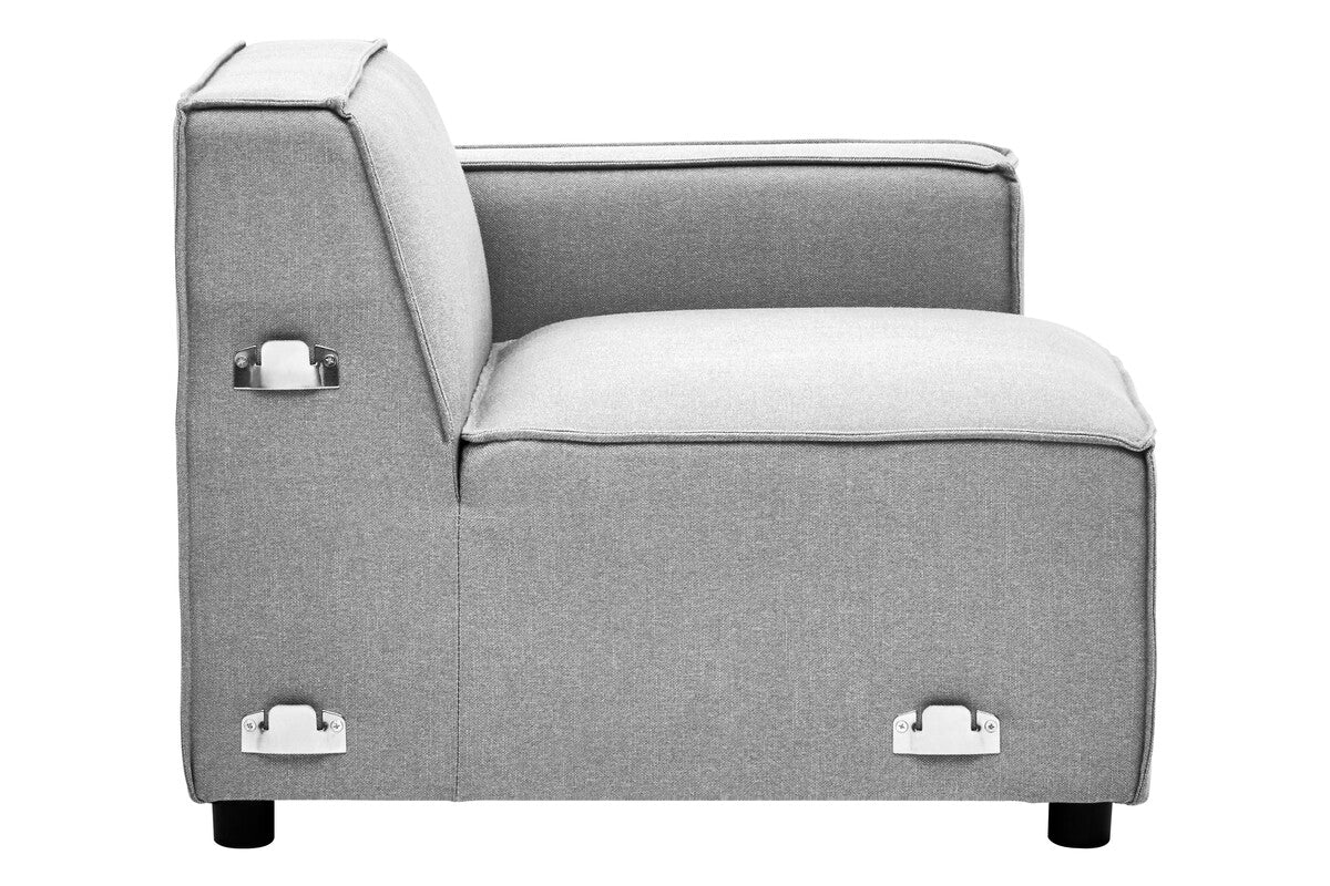 Grey Fabric Right Arm Modular Sofas | Toulouse