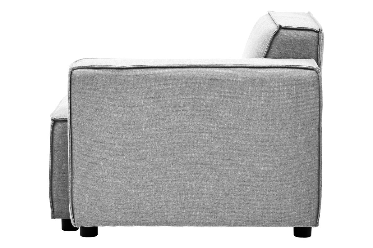 Grey Fabric Right Arm Modular Sofas | Toulouse