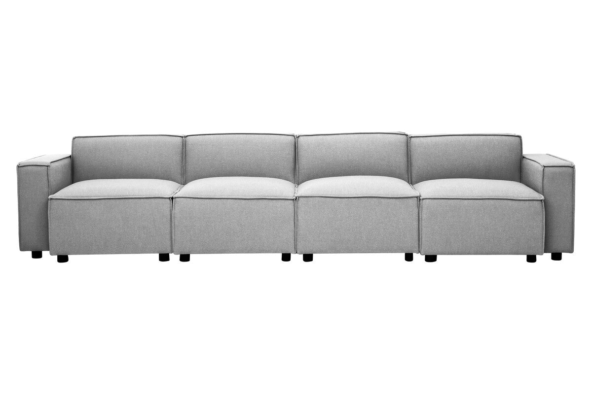 Toulouse Grey Fabric Left Arm Sofa