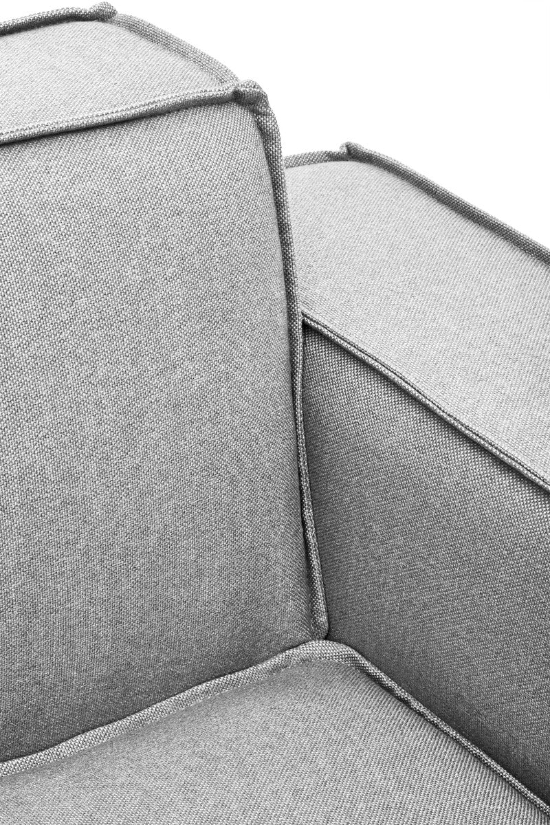 Toulouse Grey Fabric Left Arm Sofa