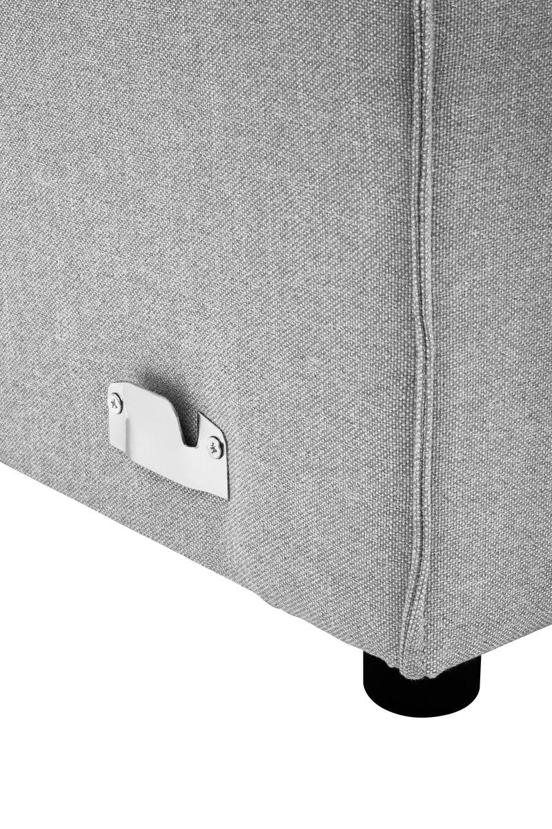 Toulouse Grey Fabric Left Arm Sofa