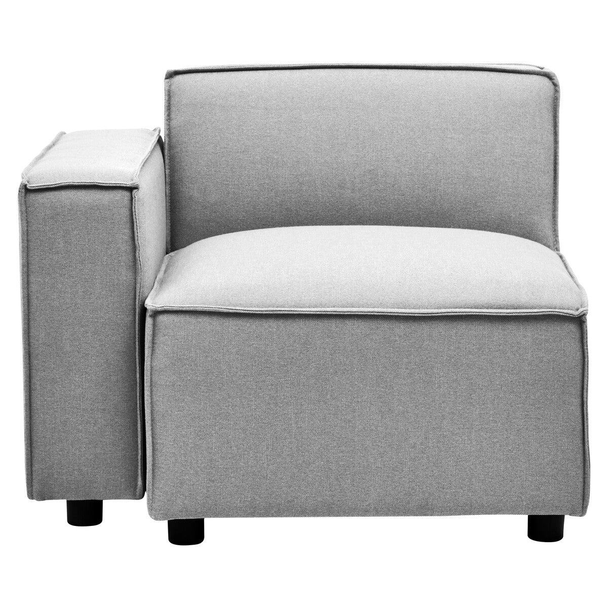 Grey Fabric Left Arm Modular Sofas, Toulouse