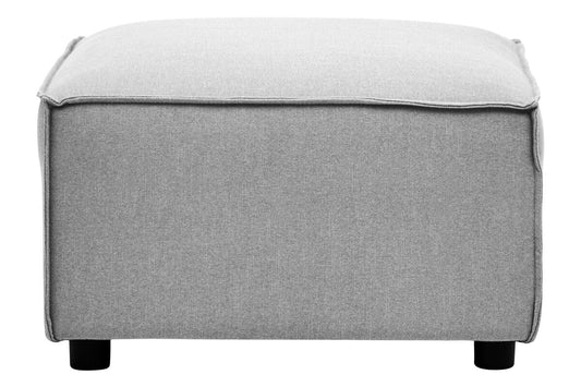 Toulouse Grey Fabric Sofa Ottoman