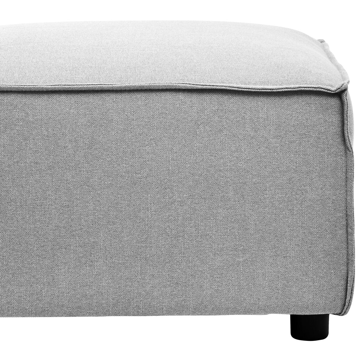 Toulouse Grey Fabric Sofa Ottoman