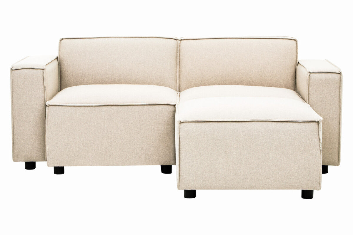 Toulouse Cream Fabric Left Arm Sofa