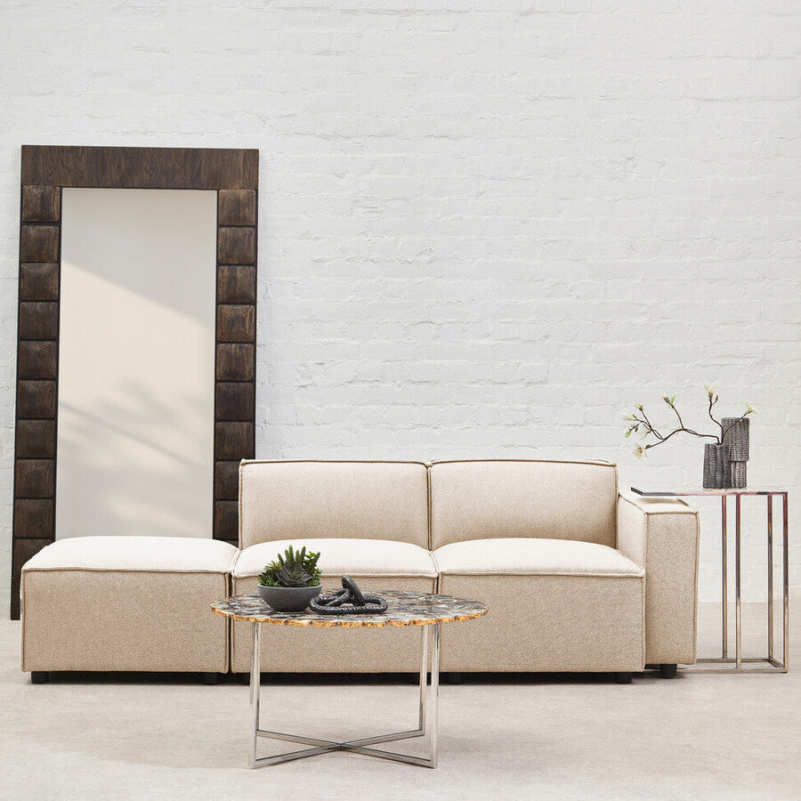 Toulouse Cream Fabric Left Arm Sofa