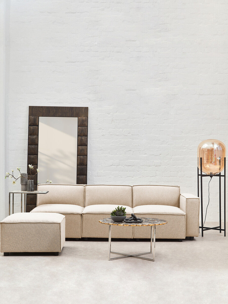 Toulouse Cream Fabric Left Arm Sofa