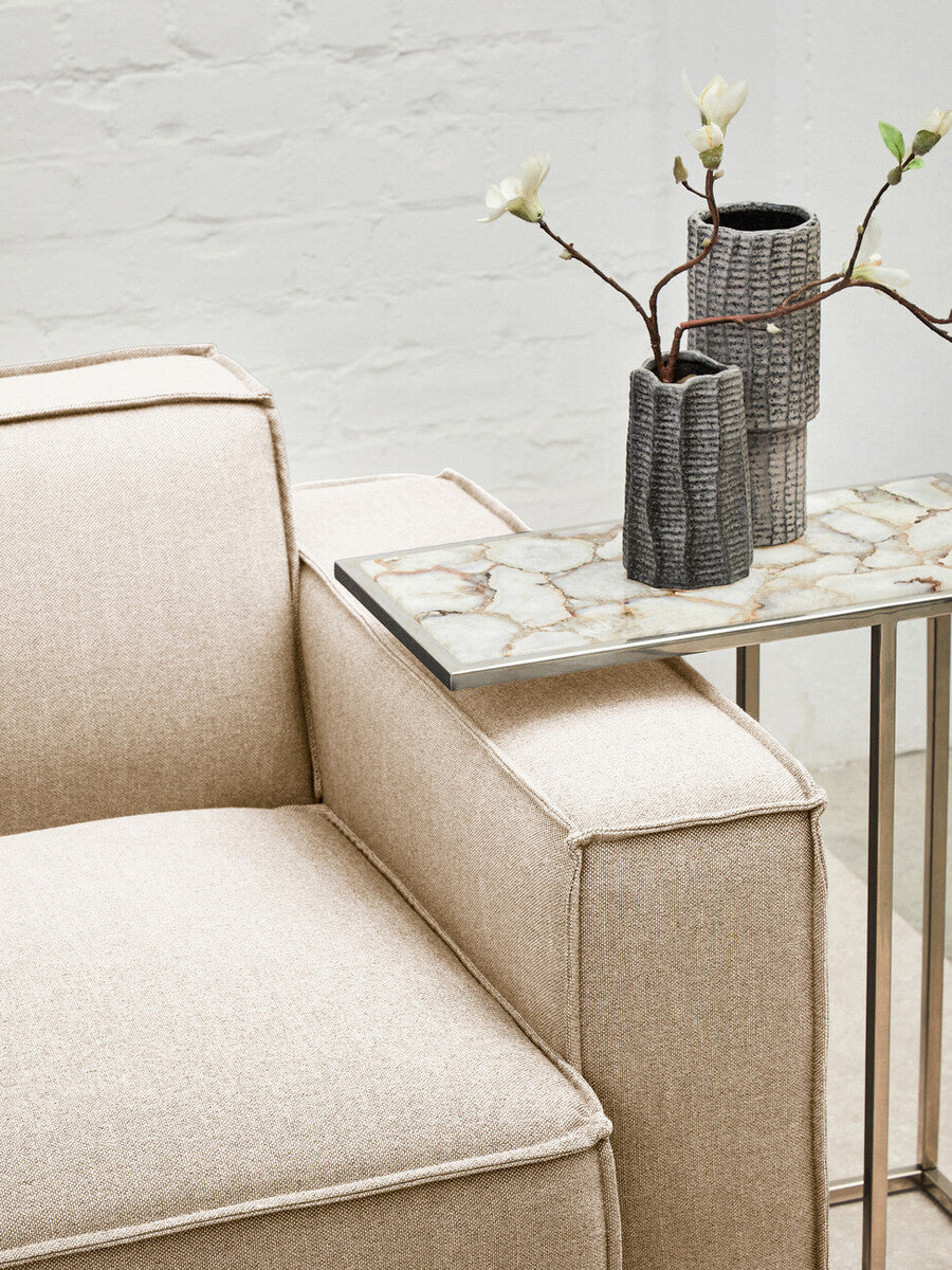 Toulouse Cream Fabric Left Arm Sofa