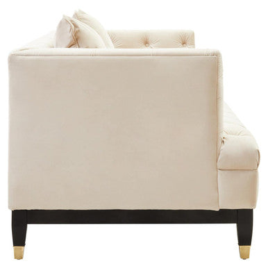 Sefira 2 Seat Ivory Fabric Sofa