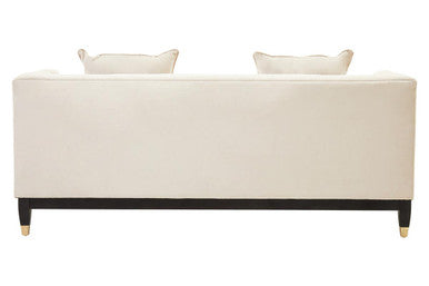 2 Seater Ivory Fabric Sofa, Sefira