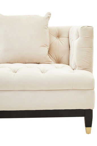 Sefira 2 Seat Ivory Fabric Sofa