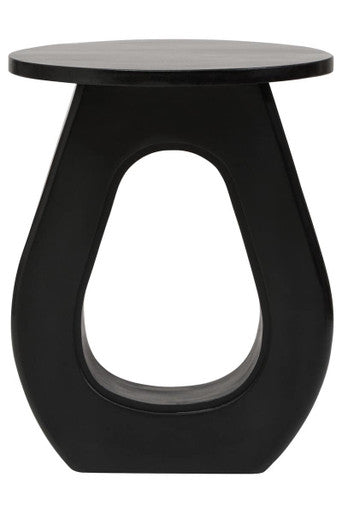 Walsa Black Finish Mango Wood Accent Table