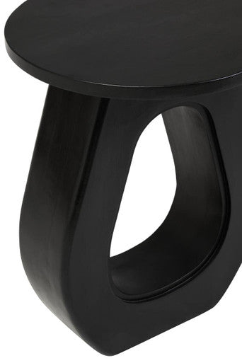 Walsa Black Finish Mango Wood Accent Table