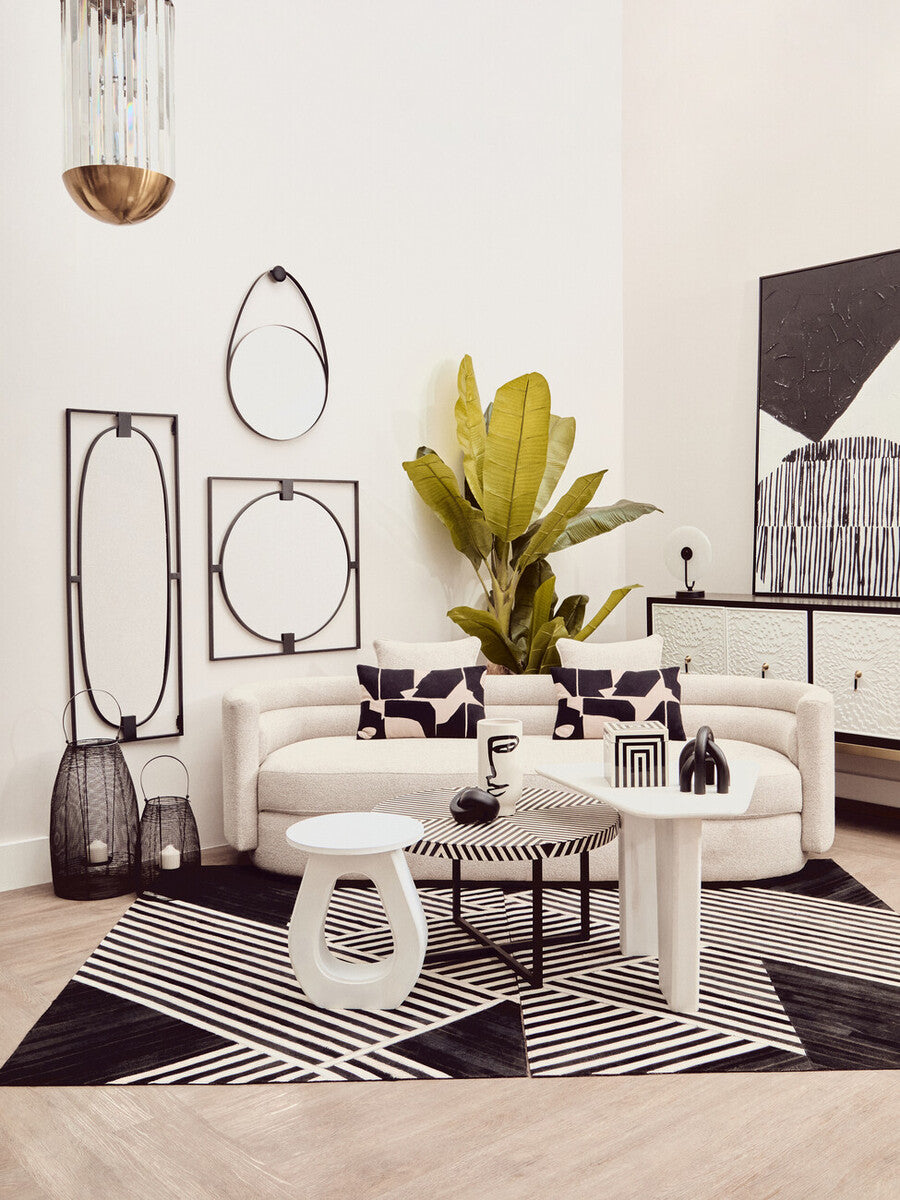 Walsa Whitewash Mango Wood Accent Table