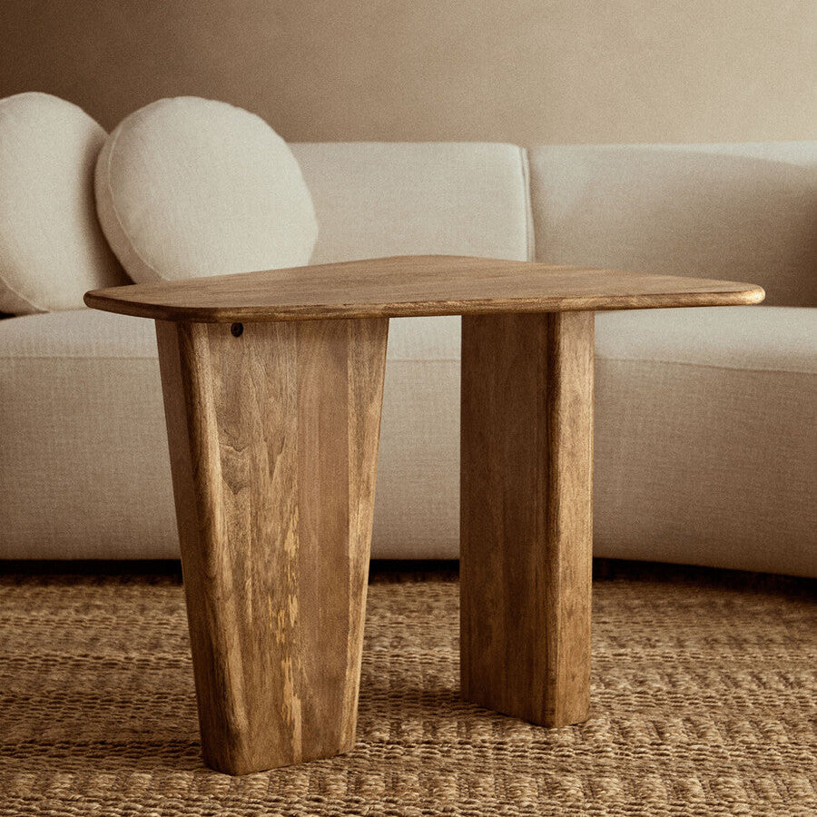 Walsa Natural Finish Mango Wood Coffee Table