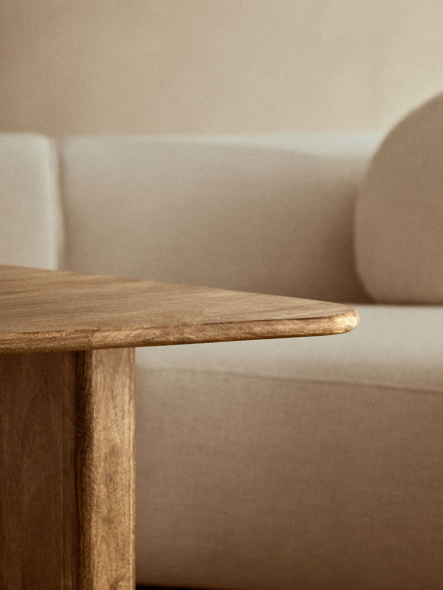 Walsa Natural Finish Mango Wood Coffee Table